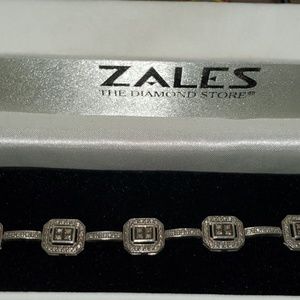 Bracelet white and chocolate diamonds